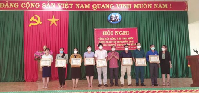 UBND xã Cư Mốt tổ chức Hội nghị tổng kết công tác Nhà nước, chính sách tín dụng năm 2021, triển khai kế hoạch năm 2022